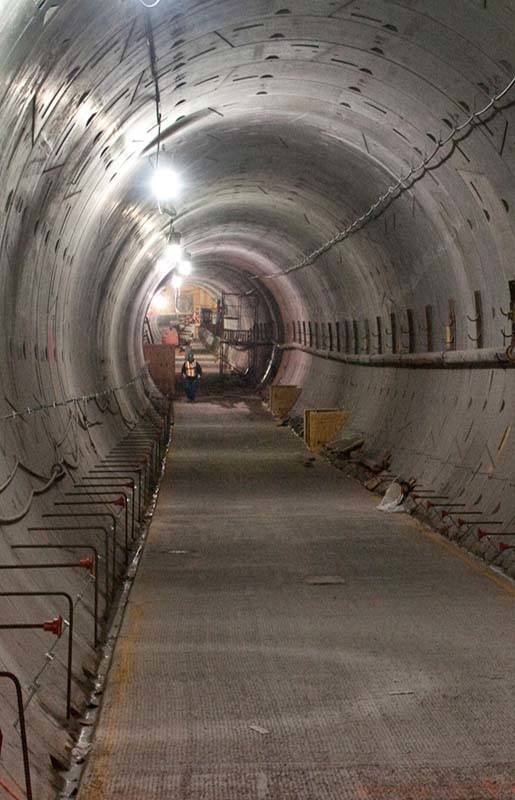 Subway Extension tunnel construction